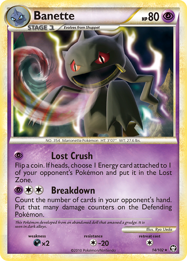 Banette (14/102) [HeartGold & SoulSilver: Triumphant] | KingTCG.ca