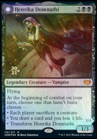 Henrika Domnathi // Henrika, Infernal Seer [Innistrad: Crimson Vow Prerelease Promos] | KingTCG.ca