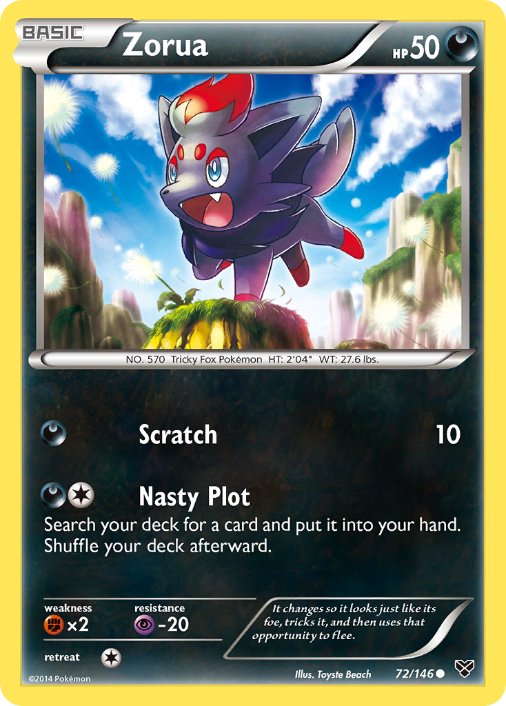 Zorua (72/146) [XY: Base Set] | KingTCG.ca