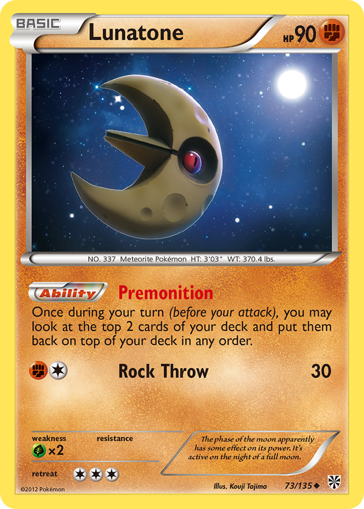 Lunatone (73/135) [Black & White: Plasma Storm] | KingTCG.ca