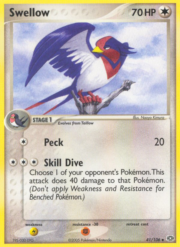 Swellow (41/106) [EX: Emerald] | KingTCG.ca