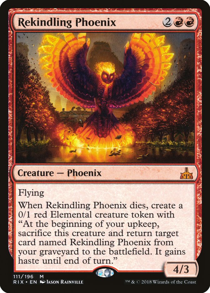 Rekindling Phoenix [Rivals of Ixalan] | KingTCG.ca