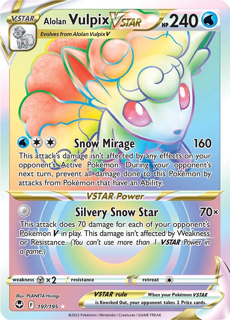 Alolan Vulpix VSTAR (197/195) [Sword & Shield: Silver Tempest] | KingTCG.ca