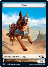 Dog // Griffin Double-sided Token [Core Set 2021 Tokens] | KingTCG.ca