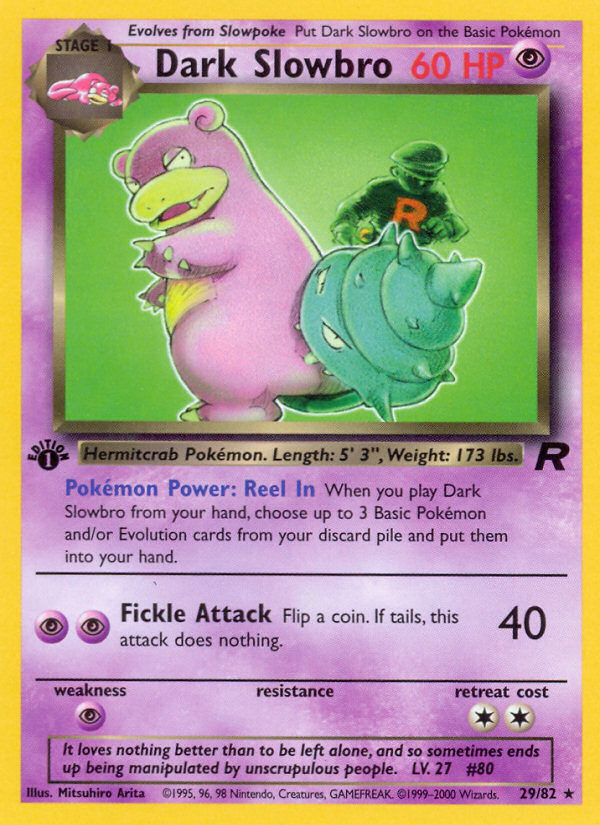 Dark Slowbro (29/82) [Team Rocket 1st Edition] | KingTCG.ca