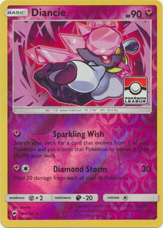 Diancie (94/147) (League Promo) [Sun & Moon: Burning Shadows] | KingTCG.ca