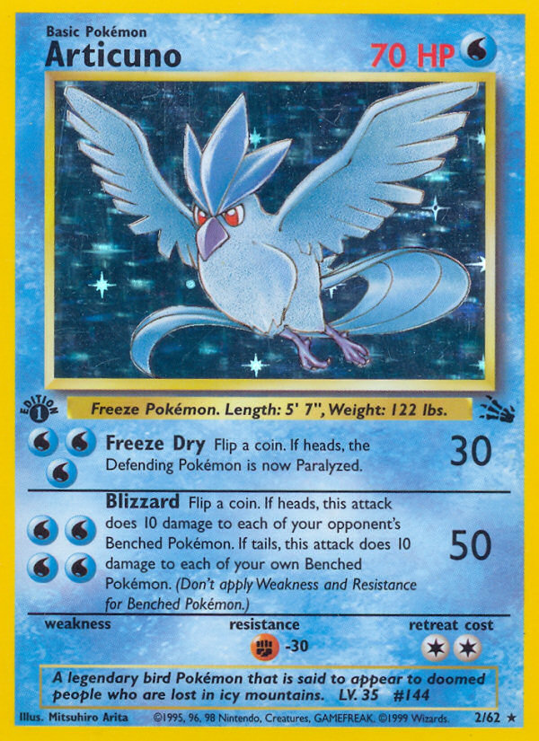 Articuno (2/62) [Fossil 1st Edition] | KingTCG.ca