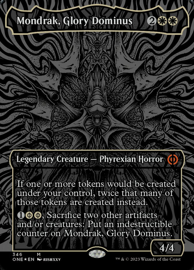 Mondrak, Glory Dominus (Oil Slick Raised Foil) [Phyrexia: All Will Be One] | KingTCG.ca