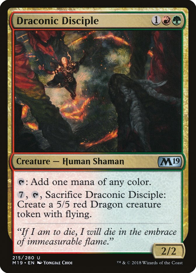 Draconic Disciple [Core Set 2019] | KingTCG.ca