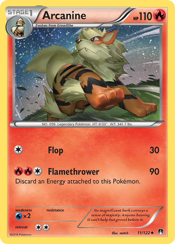 Arcanine (11/122) [XY: BREAKpoint] | KingTCG.ca