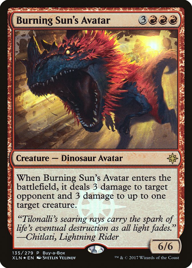 Burning Sun's Avatar [Ixalan Promos] | KingTCG.ca