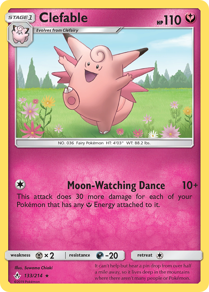 Clefable (133/214) [Sun & Moon: Unbroken Bonds] | KingTCG.ca