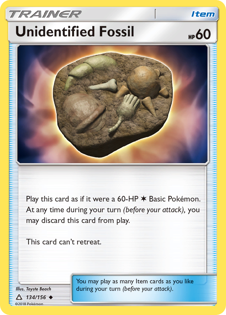 Unidentified Fossil (134/156) [Sun & Moon: Ultra Prism] | KingTCG.ca