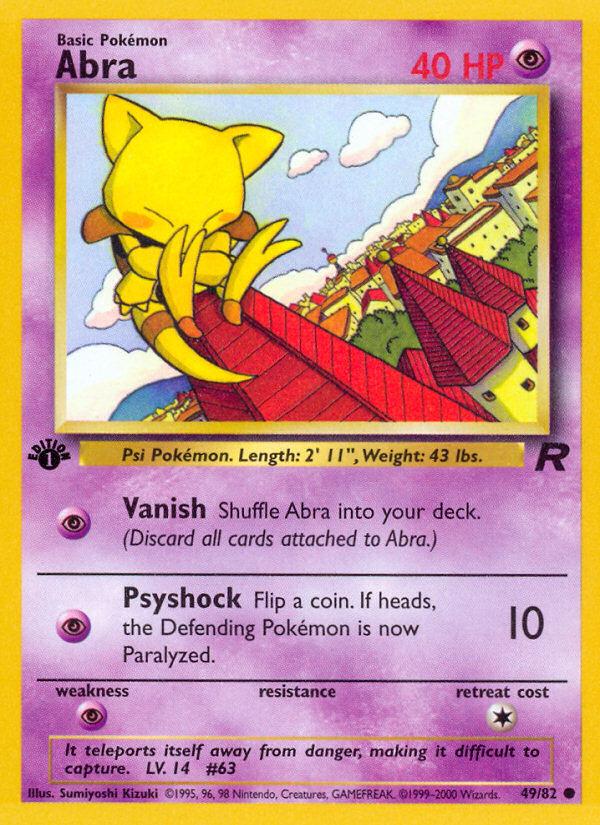 Abra (49/82) [Team Rocket 1st Edition] | KingTCG.ca