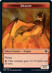 Dragon // Elf Warrior Double-Sided Token [Game Night: Free-for-All Tokens] | KingTCG.ca