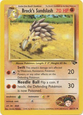 Brock's Sandslash (36/132) [Gym Challenge] | KingTCG.ca