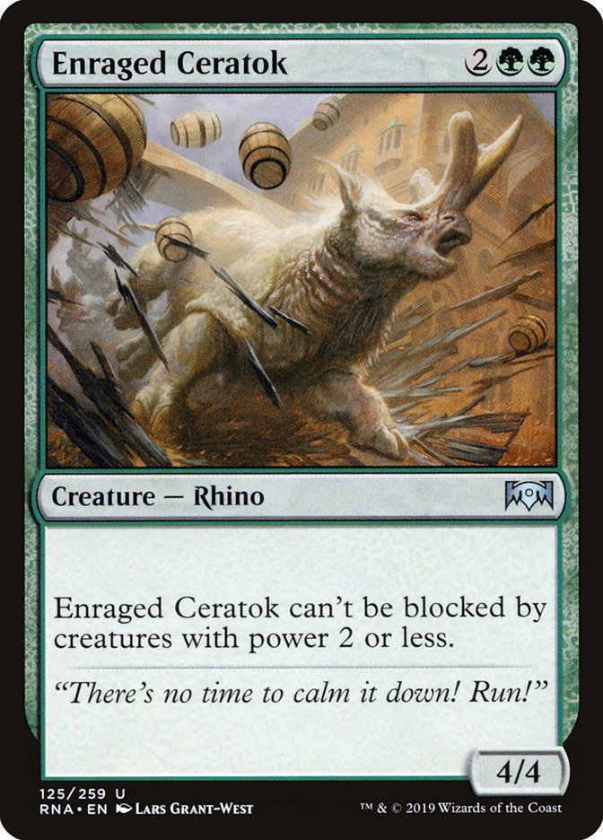 Enraged Ceratok [Ravnica Allegiance] | KingTCG.ca