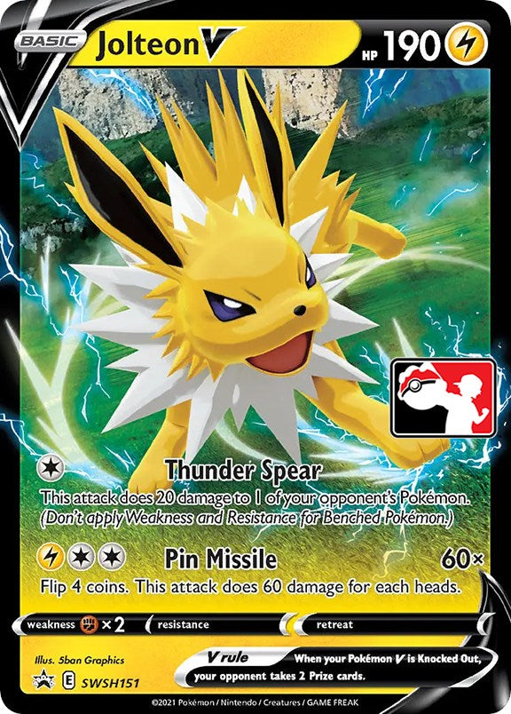 Jolteon V (SWSH151) [Prize Pack Series One] | KingTCG.ca