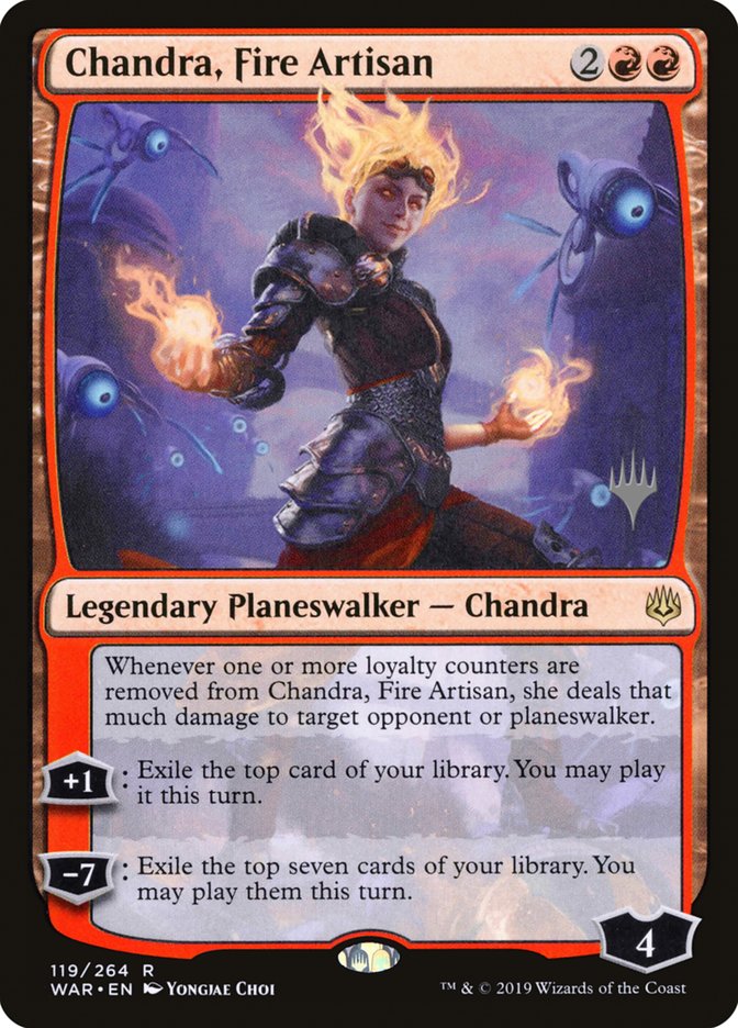 Chandra, Fire Artisan [War of the Spark Promos] | KingTCG.ca