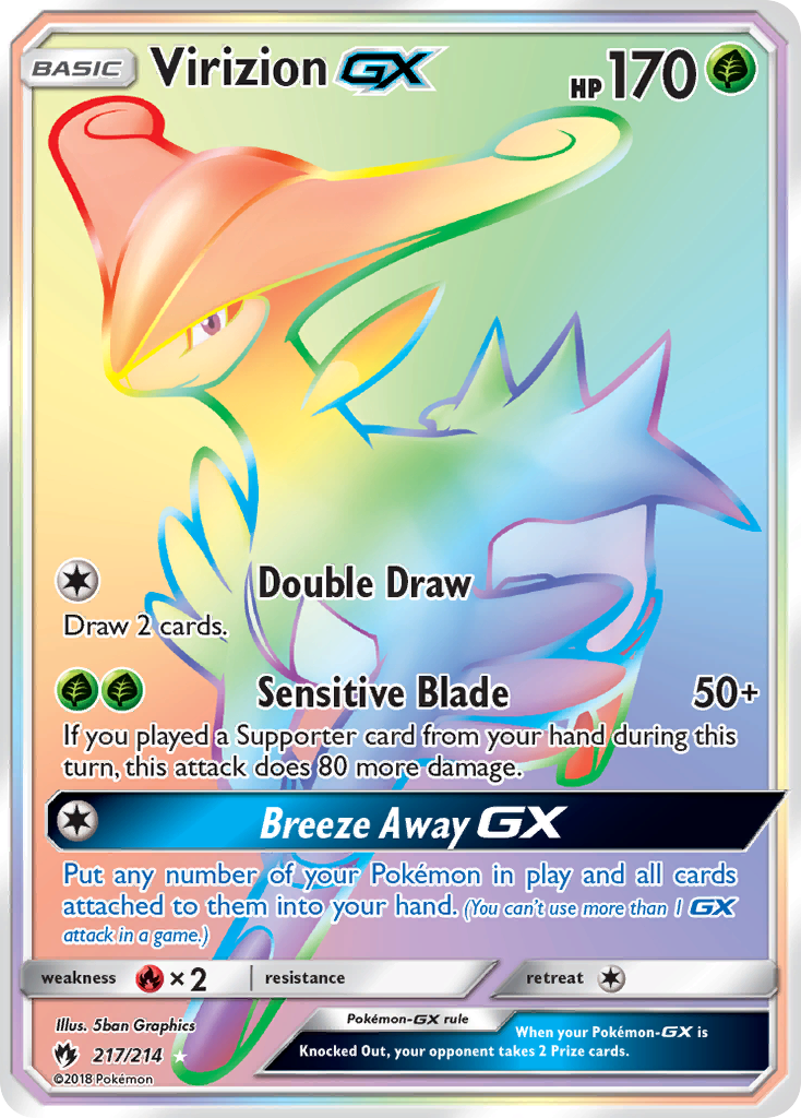 Virizion GX (217/214) [Sun & Moon: Lost Thunder] | KingTCG.ca