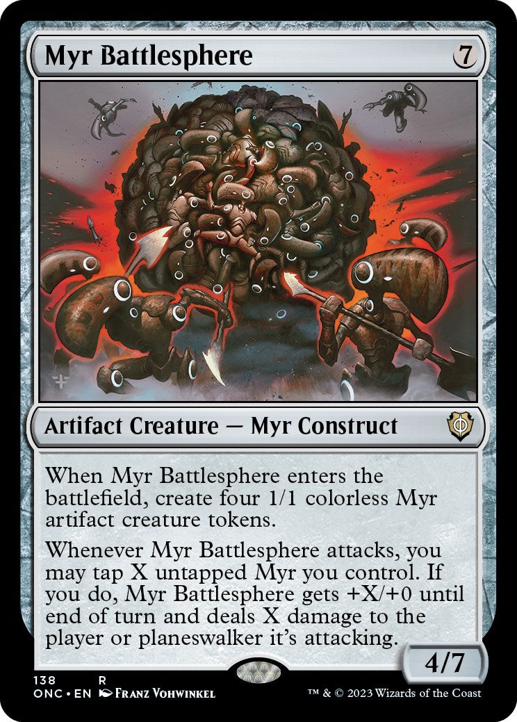 Myr Battlesphere [Phyrexia: All Will Be One Commander] | KingTCG.ca