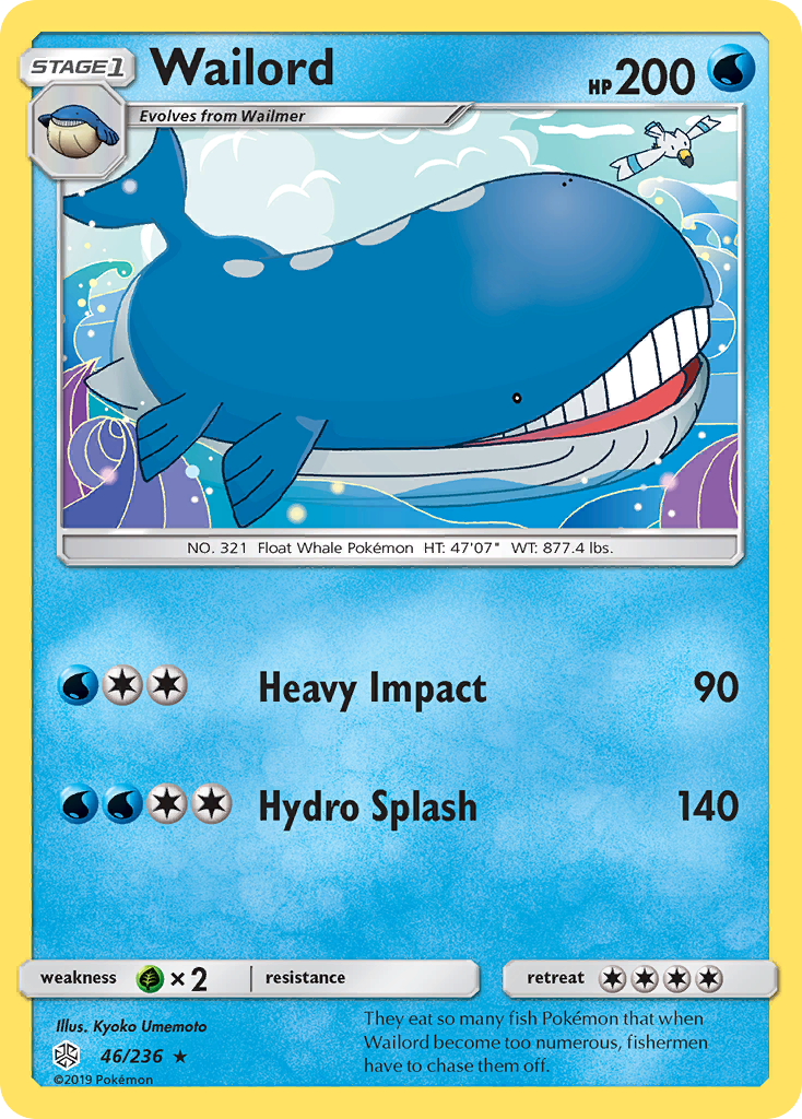 Wailord (46/236) [Sun & Moon: Cosmic Eclipse] | KingTCG.ca