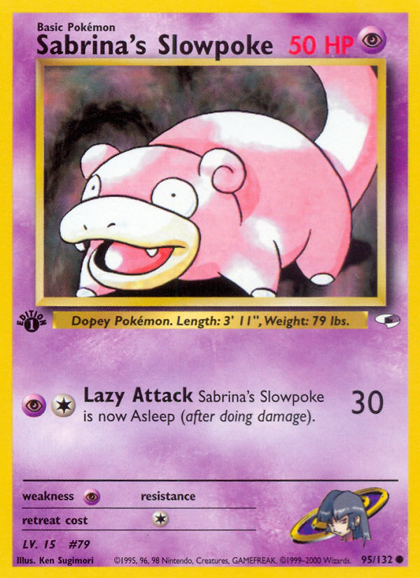 Sabrina's Slowpoke (95/132) [Gym Heroes 1st Edition] | KingTCG.ca