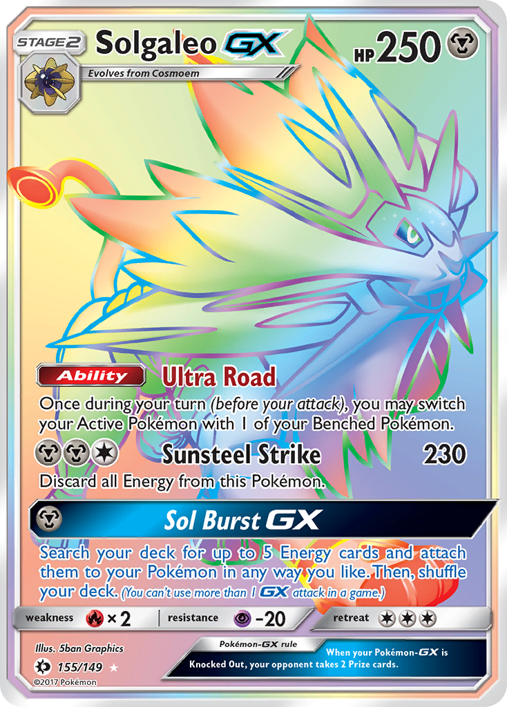 Solgaleo GX (155/149) [Sun & Moon: Base Set] | KingTCG.ca