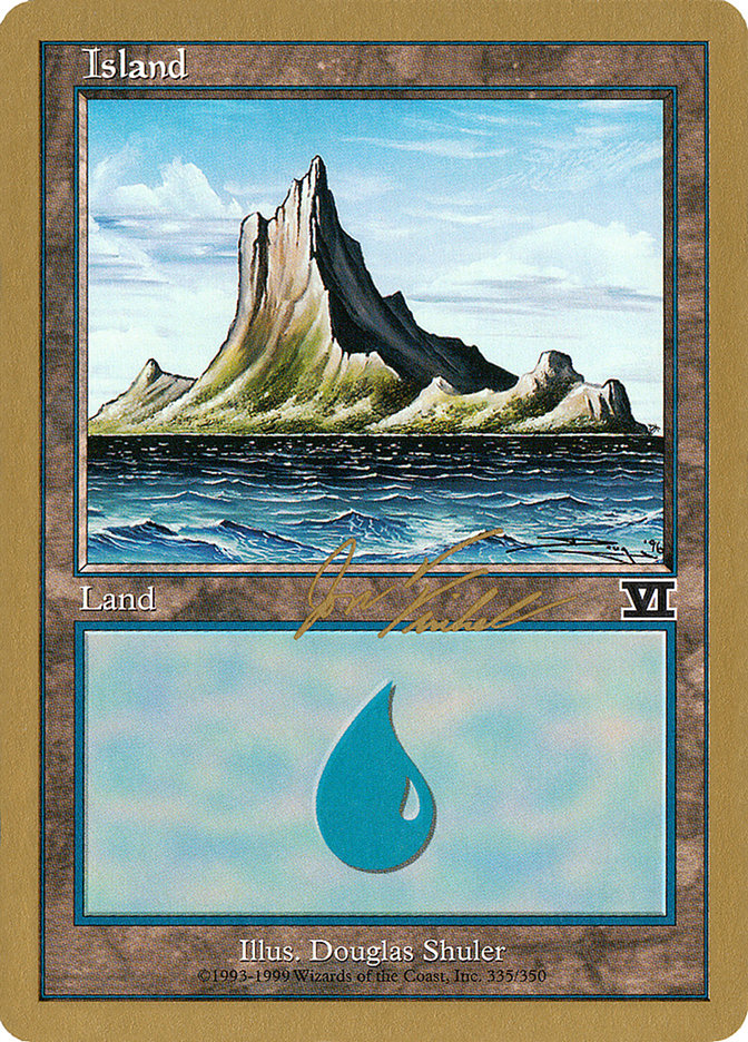 Island (jf335) (Jon Finkel) [World Championship Decks 2000] | KingTCG.ca