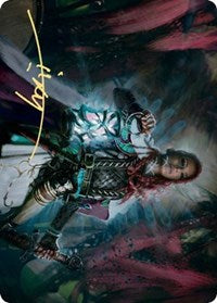 Tergrid, God of Fright Art Card (Gold-Stamped Signature) [Kaldheim: Art Series] | KingTCG.ca