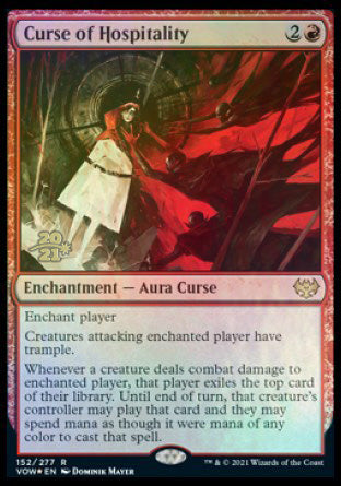 Curse of Hospitality [Innistrad: Crimson Vow Prerelease Promos] | KingTCG.ca