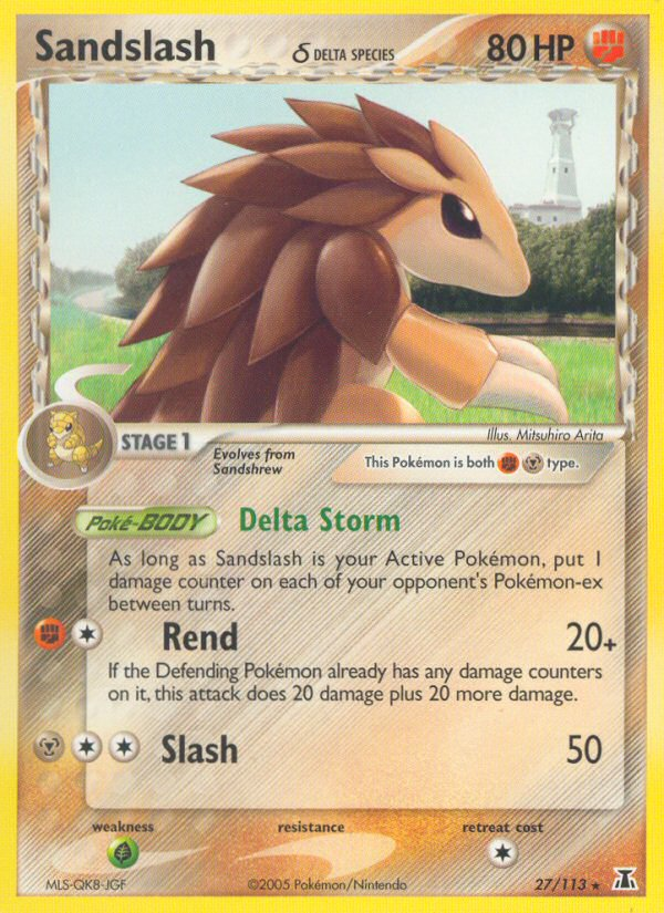 Sandslash (27/113) (Delta Species) [EX: Delta Species] | KingTCG.ca