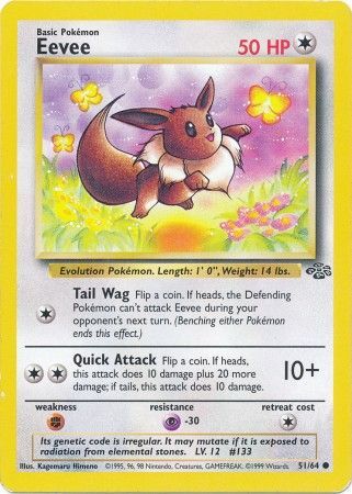 Eevee (51/64) [Jungle] | KingTCG.ca