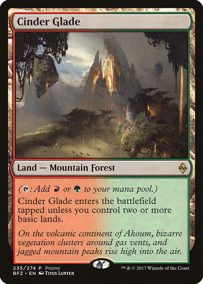 Cinder Glade (Promo) [Battle for Zendikar Promos] | KingTCG.ca