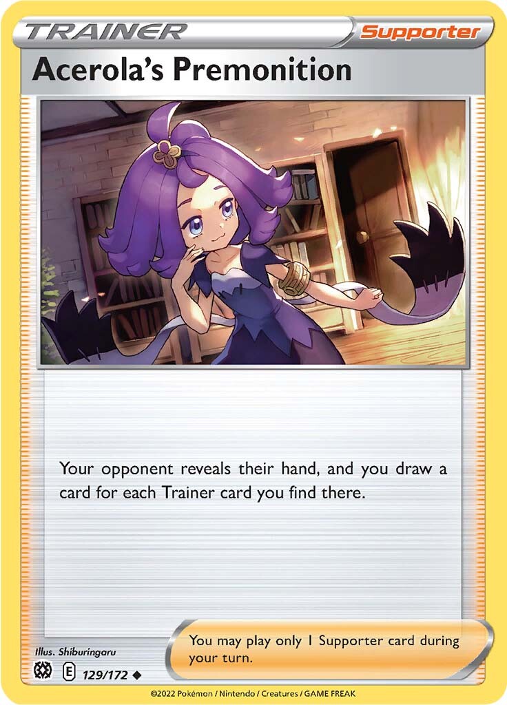 Acerola's Premonition (129/172) [Sword & Shield: Brilliant Stars] | KingTCG.ca