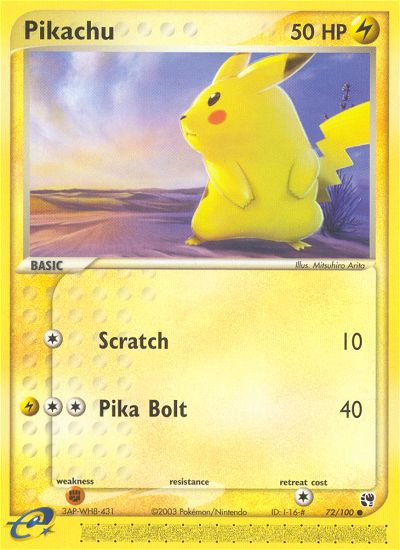 Pikachu (72/100) [EX: Sandstorm] | KingTCG.ca