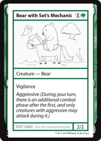 Bear with Set's Mechanic (2021 Edition) [Mystery Booster Playtest Cards] | KingTCG.ca