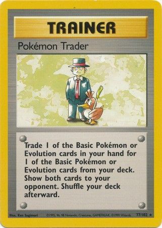 Pokemon Trader (77/102) [Base Set Unlimited] | KingTCG.ca