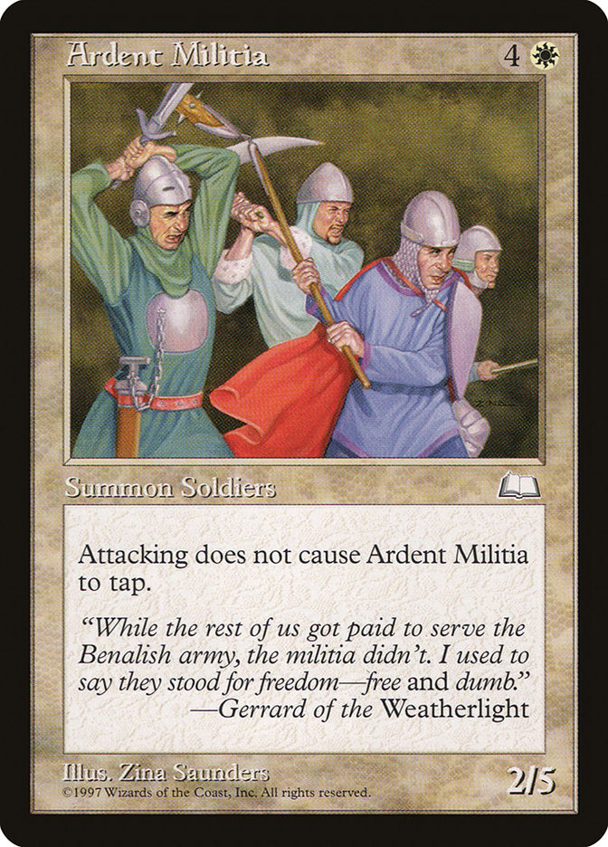 Ardent Militia [Weatherlight] | KingTCG.ca