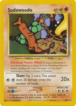 Sudowoodo (26/64) [Neo Revelation] | KingTCG.ca