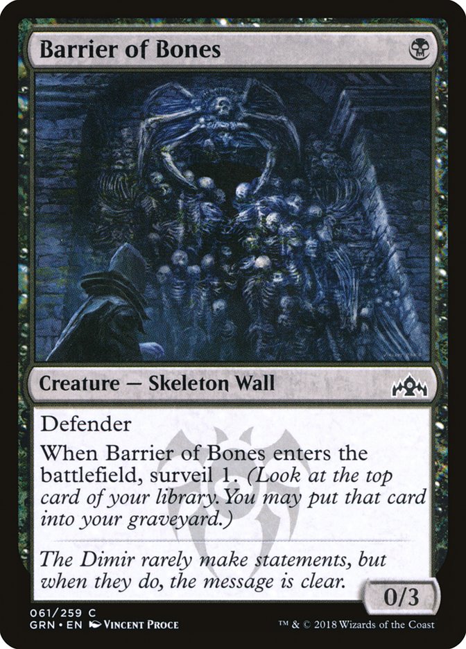 Barrier of Bones [Guilds of Ravnica] | KingTCG.ca