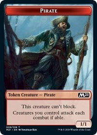 Pirate // Weird Double-sided Token [Core Set 2021 Tokens] | KingTCG.ca