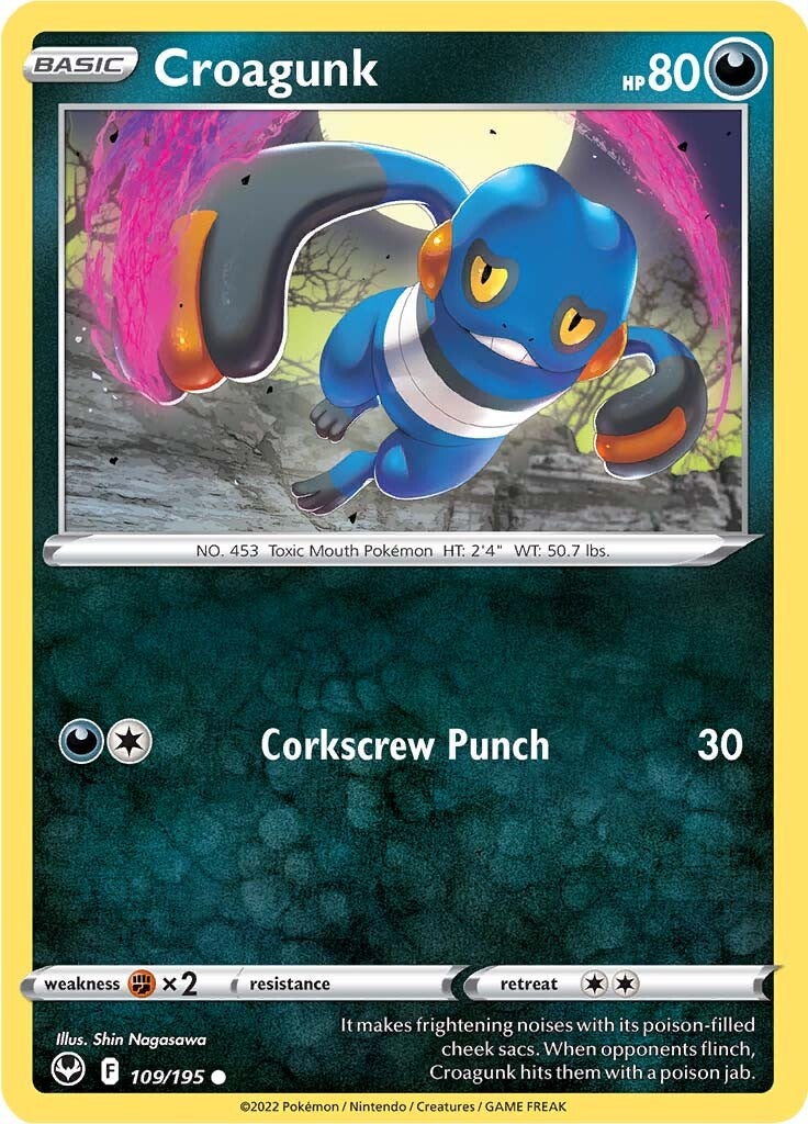 Croagunk (109/195) [Sword & Shield: Silver Tempest] | KingTCG.ca