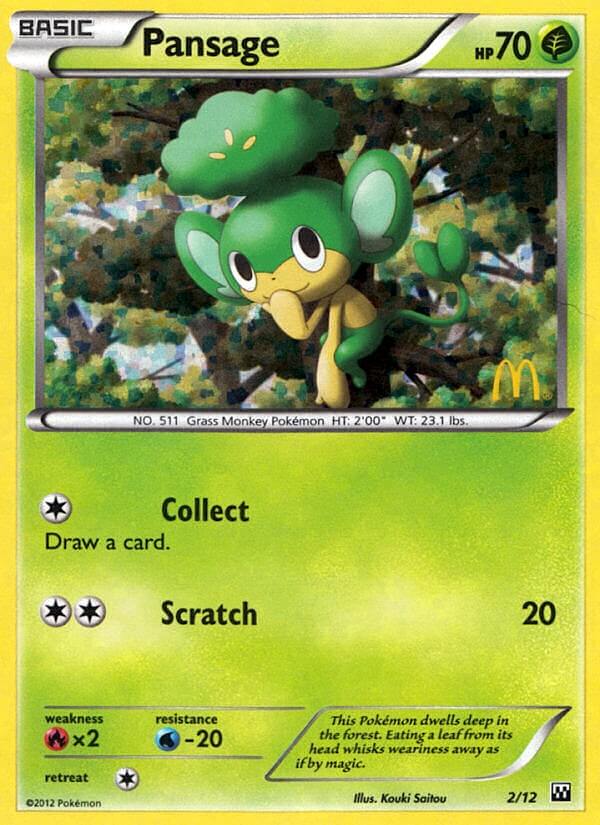 Pansage (2/12) [Mcdonald's Promos: 2012 Collection] | KingTCG.ca