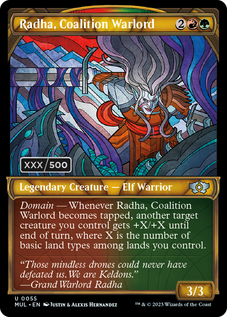 Radha, Coalition Warlord (Serialized) [Multiverse Legends] | KingTCG.ca