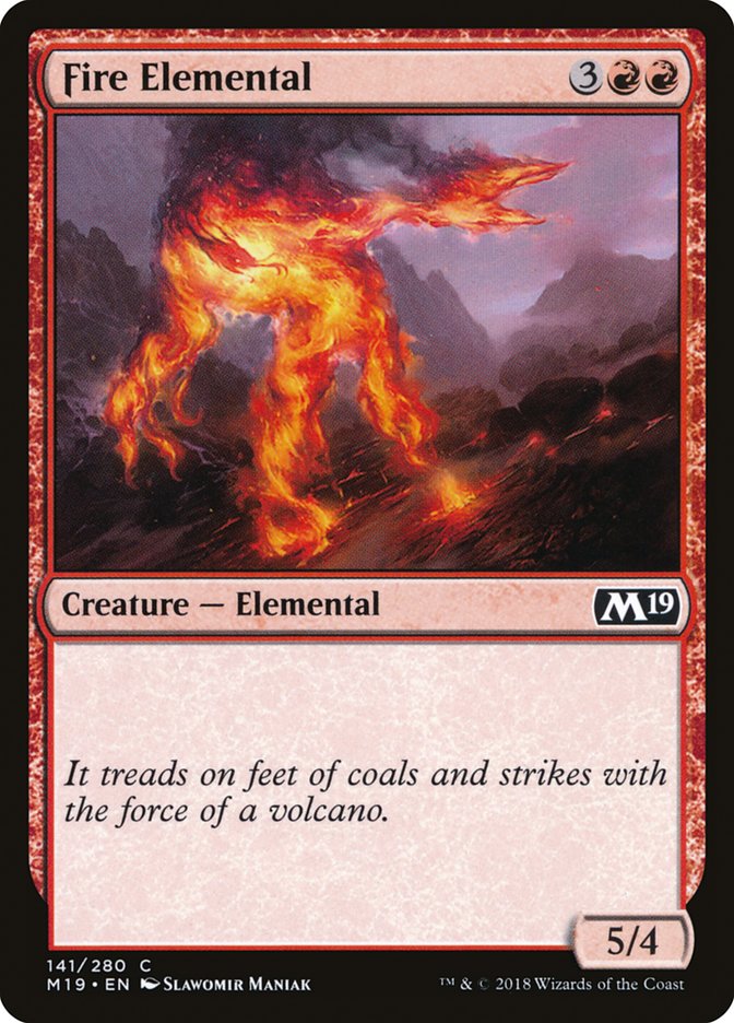 Fire Elemental [Core Set 2019] | KingTCG.ca