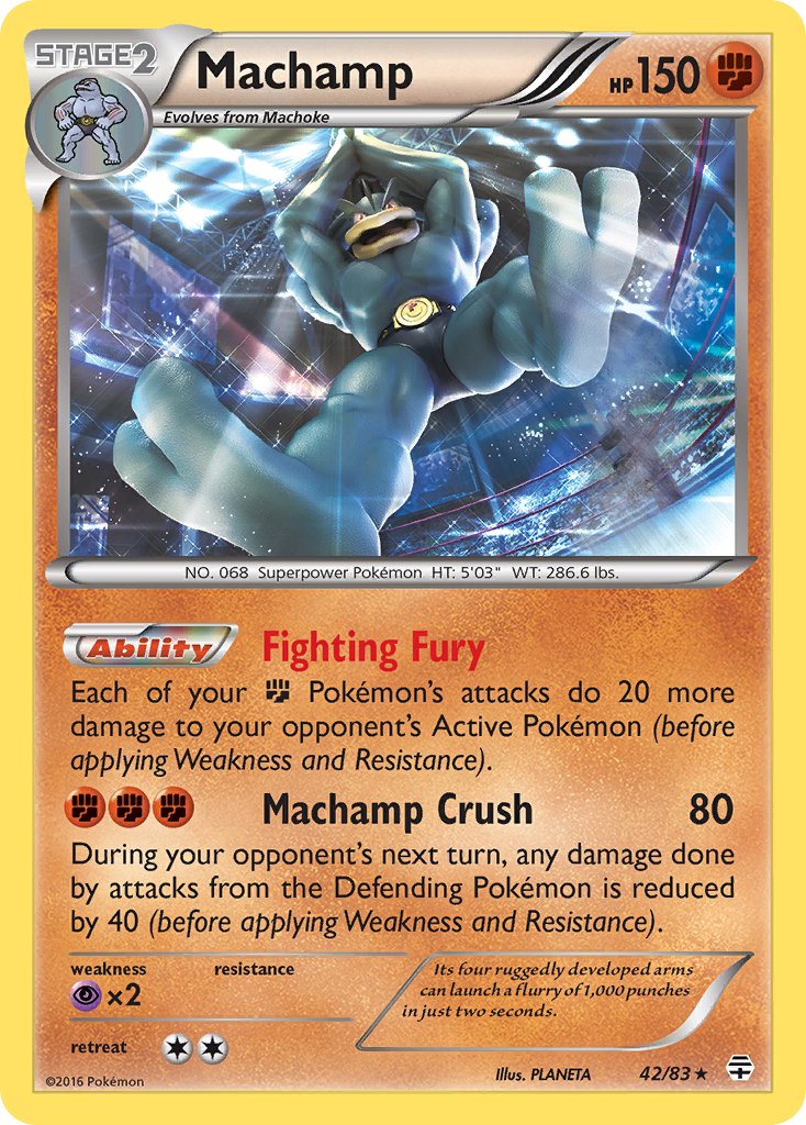 Machamp (XY Furious Fists) (42/83) [Theme Deck Exclusives] | KingTCG.ca