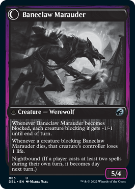 Baneblade Scoundrel // Baneclaw Marauder [Innistrad: Double Feature] | KingTCG.ca