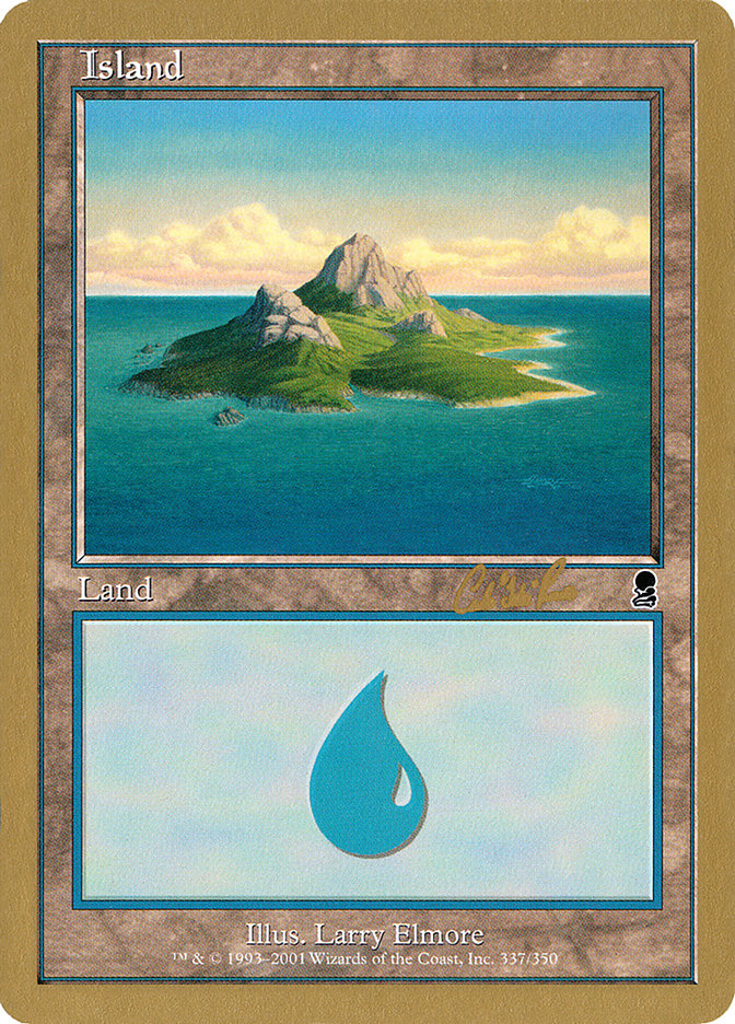 Island (cr337a) (Carlos Romao) [World Championship Decks 2002] | KingTCG.ca