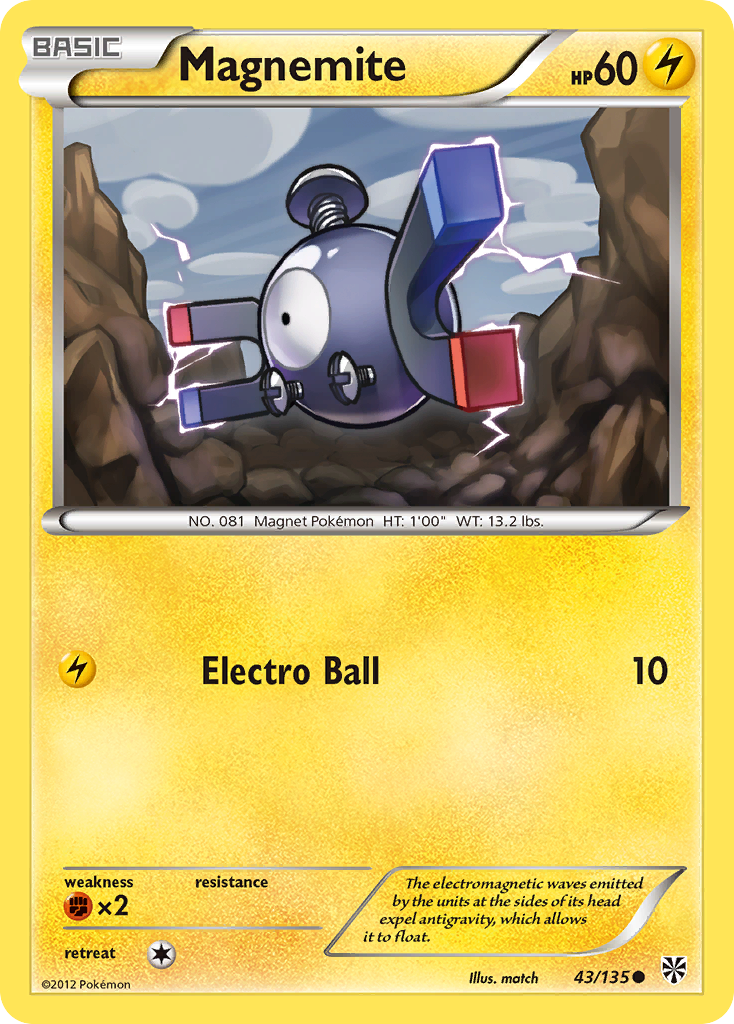 Magnemite (43/135) [Black & White: Plasma Storm] | KingTCG.ca